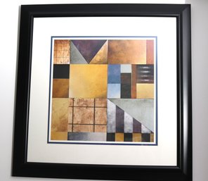 Framed Abstract Print By Listed Artist T.C Stuart