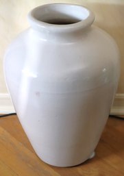 Large Crackle Finished Floor Vase