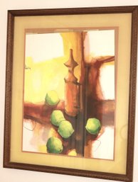 Framed Still Life Painting Signed By The Artist