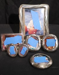 Lot Of Assorted Sterling Silver Picture Frames In Assorted Sizes