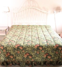 Ornate Wrought Iron Headboard Ralph Lauren Floral Comforter