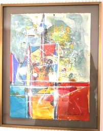 Framed Abstract Print Signed By Artist Emile 73