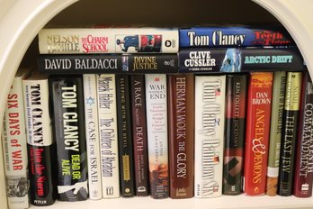 Collection Of Novels Authors Include Tom Clancy, Dan Brown, Clive Cussler, David Baldacci And Noah Gordon