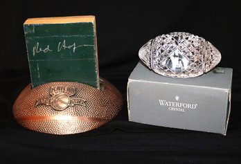 Knicks, Madison Square Gardens Floor And Waterford Crystal Football