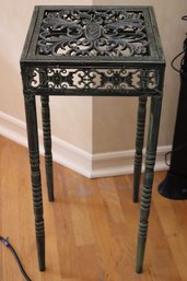 Ornate Metal Pedestal Table/ Plant Stand