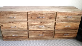 Planked Wood Style Dresser With Formica Veneer