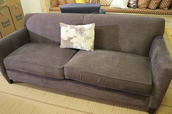 Crate And Barrel Contemporary Brown Sofa