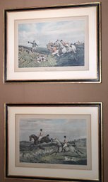 Pair Of Framed Equestrian Prints Including The Death And The Leaf - H. Alken & C. Bentley Sculp