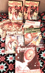 Vintage Collection Of Ephemera As Pictured! Vintage Famous Fantastic Mysteries, Includes 8 Magazines