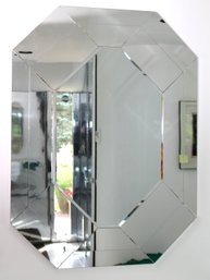 Octagonal Shaped Mirror Measures Approximately 34 X 46 Inches