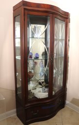 Thomasville Mahogany Bogart Collection Bel Aire Curio China Cabinet-Contents Not Included