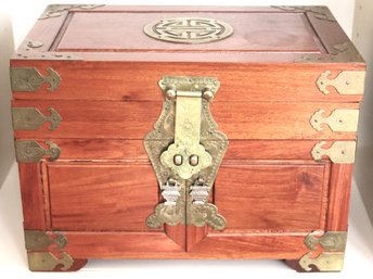 Asian Design Wood Jewelry Box