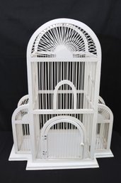 Decorative Bird Cage Painted White