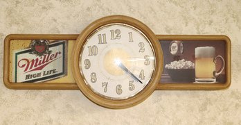 Miller High Life Wall Clock With Battery