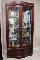 Thomasville Mahogany Bogart Collection Bel Aire Curio/ China Cabinet-Contents Not Included