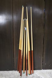 Vintage Pool Cues, All The Tips Need To Be Replaced