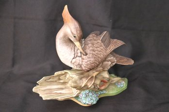 Boehm Porcelain Figurine Of A Hooded Merganser Duck