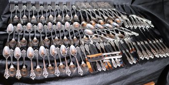 Sterling Silver Wallace Grande Baroque Flatware Set - 114 Pc Serving For 16 Plus Extras