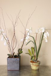 Faux Wild Flower Orchid, Decorative Accent Plants