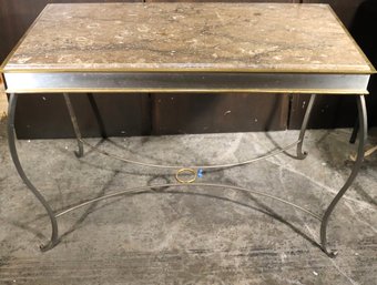 Fancy Entryway Table With Marble Stone Insert