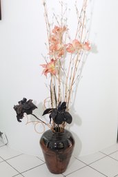 Decorative Faux Plant Arrangement In Vase