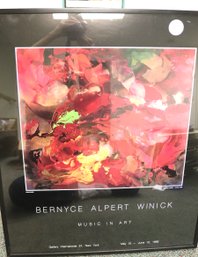 Bernyce Alpert Winick Music In Art Poster