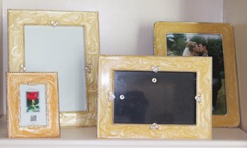 Picture Frames Include A Piece By Burnes Of Boston For 5x7 Pictures, Smaller Frame Is BP Industries Diana