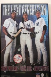 Yankees The Next Generation Poster With Bernie Williams, Derek Jeter, And Andy Pettitte, By Star Line. 1997.