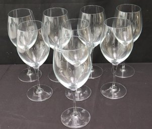 Set Of 8 Large Bormioli Rocco Fine Wine Glasses