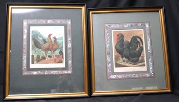 Mr. R. B. Woods Pair Of Creve- Coeurs 1st Prize And Henny Game, Cassaellas Poultry Book Framed Prints