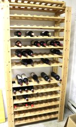 Wood Wine Rack Holds Approximately 116 Bottles