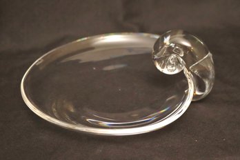 Steuben Midcentury Clear Crystal Dish