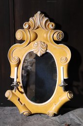 Vintage Electrified Wall Mirror