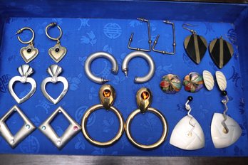 Lot Of 10 Retro Style Earrings