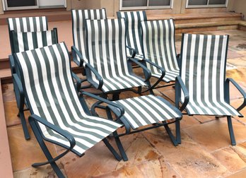 6 Outdoor Aluminum Patio Chairs By Halycon Sunbeam