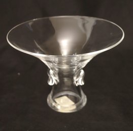 Steuben Smaller Crystal Vase With Pinched Center