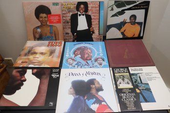 Lot Of 9 Record Albums With Michael Jackson, Nas, George Benson And More
