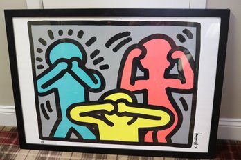 Keith Haring Framed Art Poster 1998 The Estate Of Keith Haring