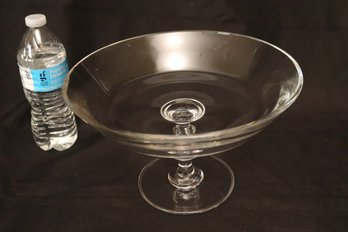 Val St Lambert Footed Compote Bowl
