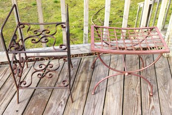Rustic Metal Plant Stands