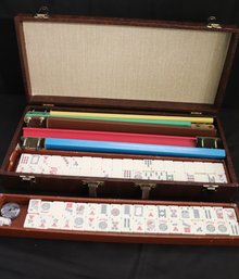 Vintage Mahjong By Cardinal Industries, Set Includes 152 Tiles As Pictured With Case.