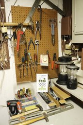 Assorted Tools And Lanterns As Pictured