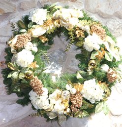 Large Decorative Holiday Wreath 32-inch Diameter
