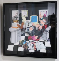 Executive Action By Roark Gourley Signed And Numbered 3D Pop Art 199/395 Signed By Artist - Shadow Box Frame