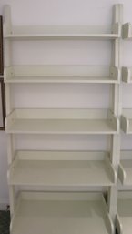 White Laminated Ladder Bookcase.