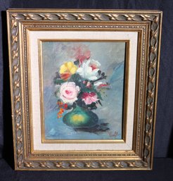 Framed Still Life Painting Signed By The Artist Wolf