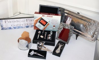 Collection For Wine Enthusiasts, Includes Assorted Sized Items As Pictured, Platter, Opener Set, Frame, St