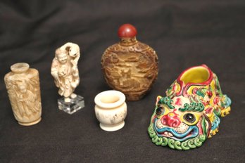 Lot Of 5 Small Decorative Asian Pieces.