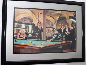 Billiards Print Conavni 97, Marilyn Monroe, James Dean? The 3 Stooges