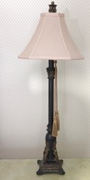 Ornate Table Lamp Finished In A Bronze Tone